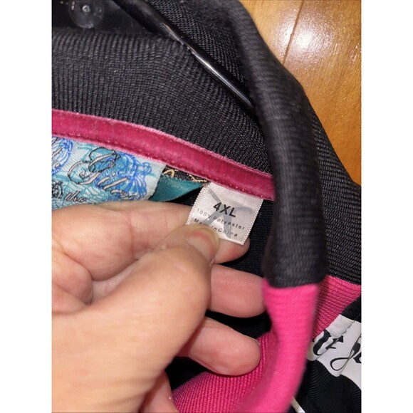 Artful Dodger Jacket Men 4X Allover Print Skater Hip Hop Paint Music Embroider - Picture 5 of 16